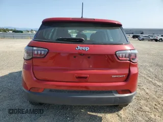 2018 Jeep Compass Sport with VIN 3C4NJCAB8JT420484, listed as a Copart auction lot 59335635 with 64,352 mi miles and Salvage title. Bid and sale history available at DreamBid. Image 6.