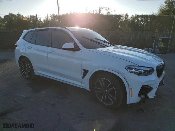 2020 BMW X3 M Competition with VIN 5YMTS0C01LLT10073, listed as a Copart auction lot 42862805 with NaN miles and Salvage Title. Bid and sale history available at carsss.com. Image 4.