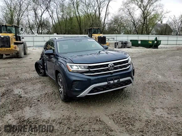 2021 Volkswagen Atlas SEL Premium with VIN 1V2TR2CA3MC509859, listed as a Copart auction lot 55265945 with 69,841 mi miles and Non repairable. Bid and sale history available at DreamBid. Image 14.