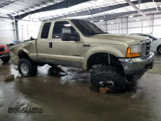 2001 Ford Super Duty F-250 XL with VIN 1FTNX21F51EC56106, listed as a Copart auction lot 89001365 with 153,839 mi miles and Salvage Title. Bid and sale history available at carsss.com. Image 4.