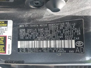 2010 Toyota Corolla with VIN 2T1BU4EEXAC435334, listed as a IAAI auction lot 42597218 with 135,102 mi miles and . Bid and sale history available at DreamBid. Image 9.