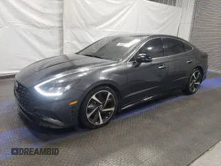 2021 Hyundai Sonata SEL Plus with VIN 5NPEJ4J22MH120806, listed as a Copart auction lot 48943605 with 106,240 mi miles and Clean Title. Bid and sale history available at DreamBid. Image 1.