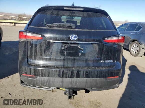 2017 Lexus NX 300h with VIN JTJBJRBZ0H2050903, listed as a Copart auction lot 43366305 with 55,965 mi miles and Salvage Title. Bid and sale history available at DreamBid. Image 6.