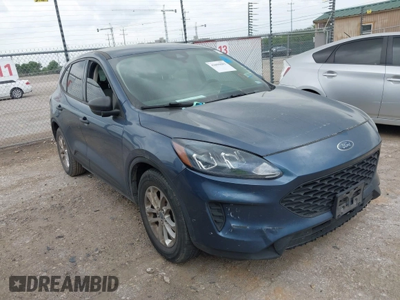 2020 Ford Escape S with VIN 1FMCU0F60LUC52398, listed as a IAAI auction lot 42099085 with 102,861 mi miles and . Bid and sale history available at carsss.com. Image 1.