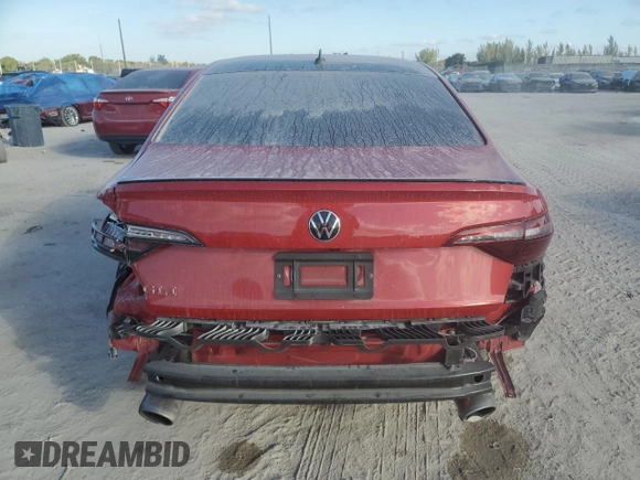 2023 Volkswagen Jetta Autobahn with VIN 3VW2T7BU3PM055135, listed as a Copart auction lot 42927685 with 25,678 mi miles and Non repairable. Bid and sale history available at DreamBid. Image 6.