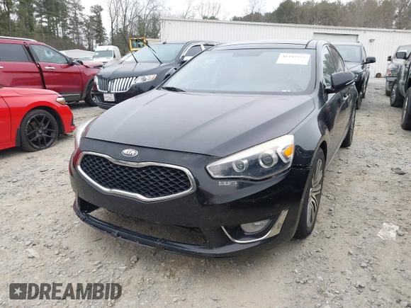 2014 Kia Cadenza Premium with VIN KNALN4D73E5163441, listed as a IAAI auction lot 41392572 with 190,378 mi miles. Bid and sale history available at carsss.com. Image 2.