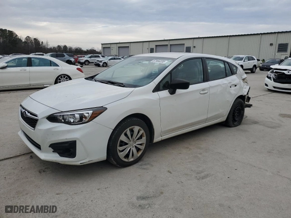 2018 Subaru Impreza with VIN 4S3GTAA65J1748902, listed as a Copart auction lot 87966335 with 72,214 mi miles and Salvage Title. Bid and sale history available at carsss.com. Image 1.