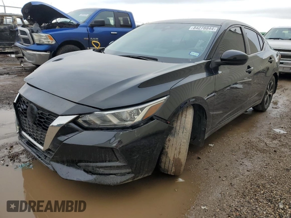 2021 Nissan Sentra SV with VIN 3N1AB8CV8MY239136, listed as a Copart auction lot 84278844 with 36,440 mi miles and Salvage Title. Bid and sale history available at DreamBid. Image 1.