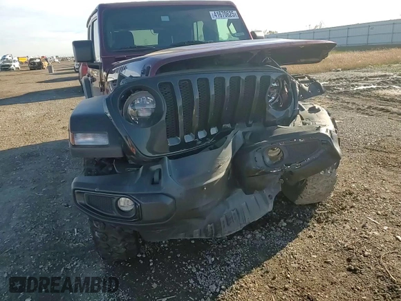 2021 Jeep Wrangler Unlimited Sport Altitude with VIN 1C4HJXDG4MW734322, listed as a Copart auction lot 41670625 with 45,963 mi miles and Salvage title. Bid and sale history available at DreamBid. Image 11.
