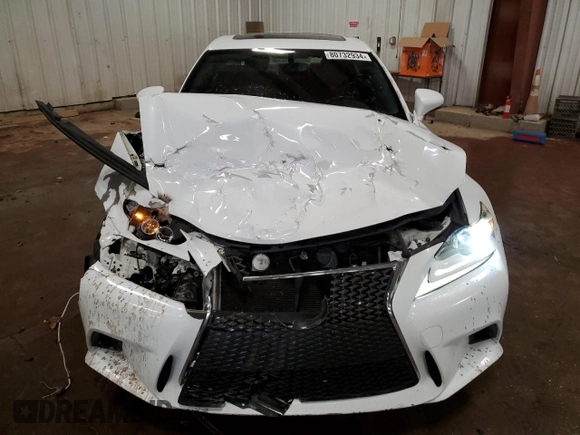 2014 Lexus IS 250 with VIN JTHBF1D2XE5042841, listed as a Copart auction lot 80732934 with 155,045 mi miles and Salvage Title. Bid and sale history available at carsss.com. Image 5.