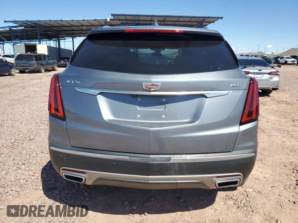 2021 Cadillac XT5 FWD Premium Luxury with VIN 1GYKNCRS9MZ186536, listed as a Copart auction lot 49745915 with 28,321 mi miles and Salvage Title. Bid and sale history available at carsss.com. Image 6.