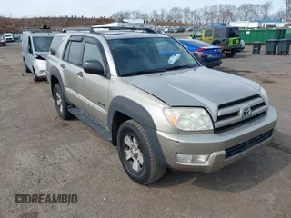 2003 Toyota 4Runner SR5 with VIN JTEBU14R930013017, listed as a IAAI auction lot 41841085 with 157,134 mi miles and . Bid and sale history available at DreamBid. Image 1.