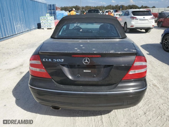 2005 Mercedes-Benz CLK-Class 5.0L with VIN WDBTK75G65T049195, listed as a Copart auction lot 75549294 with 0 mi miles and Salvage Title. Bid and sale history available at carsss.com. Image 6.