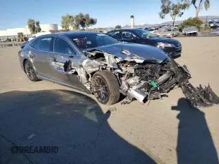 2023 Lexus LS with VIN JTHD51FF2P5018953, listed as a Copart auction lot 86888314 with 0 mi miles and Salvage Title. Bid and sale history available at carsss.com. Image 4.
