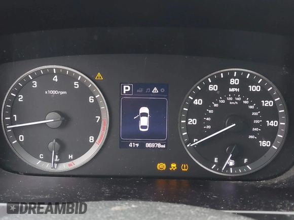 2016 Hyundai Sonata Sport with VIN 5NPE34AF5GH349871, listed as a IAAI auction lot 41962910 with 86,978 mi miles and . Bid and sale history available at DreamBid. Image 7.