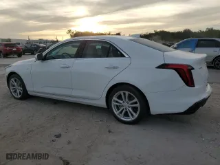 2025 Cadillac CT4 Luxury with VIN 1G6DA5RKXS0102590, listed as a Copart auction lot 76443224 with 791 mi miles and Salvage Title. Bid and sale history available at carsss.com. Image 2.
