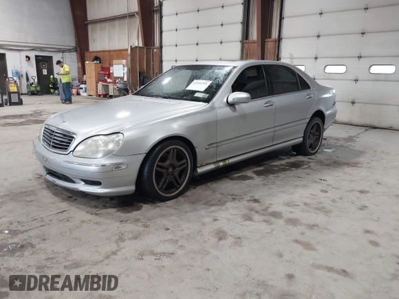 2002 Mercedes-Benz S 5.0L with VIN WDBNG75J22A283234, listed as a IAAI auction lot 42191291 with Not Provided miles. Bid and sale history available at carsss.com. Image 2.