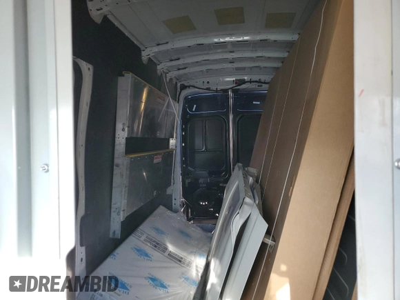 2021 Ford Transit with VIN 1FTRS4XG1MKA15984, listed as a Copart auction lot 41448555 with 59,264 mi miles and Salvage Title. Bid and sale history available at carsss.com. Image 10.