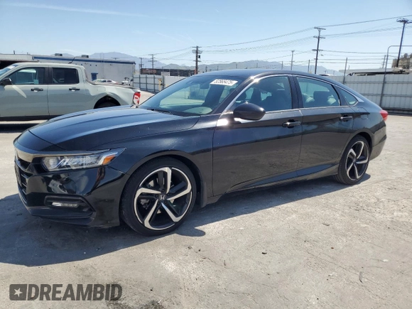 2019 Honda Accord Sport with VIN 1HGCV1F36KA176121, listed as a Copart auction lot 52565475 with 75,847 mi miles and Salvage Title. Bid and sale history available at DreamBid. Image 1.
