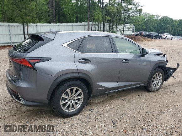 2021 Lexus NX 300h with VIN JTJDJRDZ2M2147276, listed as a Copart auction lot 56119315 with 39,132 mi miles and Salvage title. Bid and sale history available at DreamBid. Image 3.