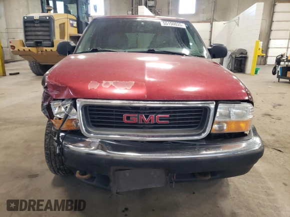 2001 GMC Jimmy SLT z VIN 1GKDT13W112191002, wystawiony jako Copart lot #55150035 z przebiegiem 203 940 mil mil oraz Nie do naprawy • Non repairable. Historia ofert i sprzedaży dostępna na DreamBid. Obrazek 5.