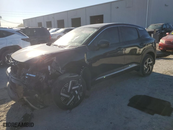 2025 Nissan Kicks SV with VIN 3N8AP6CA6SL306797, listed as a Copart auction lot 49414965 with 6,250 mi miles and Salvage Title. Bid and sale history available at carsss.com. Image 1.