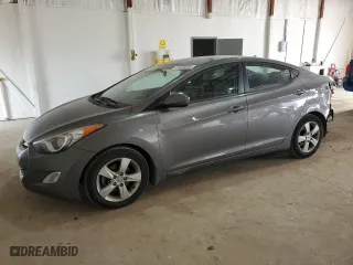 2013 Hyundai Elantra Limited PZEV with VIN 5NPDH4AE7DH432489, listed as a Copart auction lot 46464445 with 76,133 mi miles and Salvage Title. Bid and sale history available at carsss.com. Image 1.