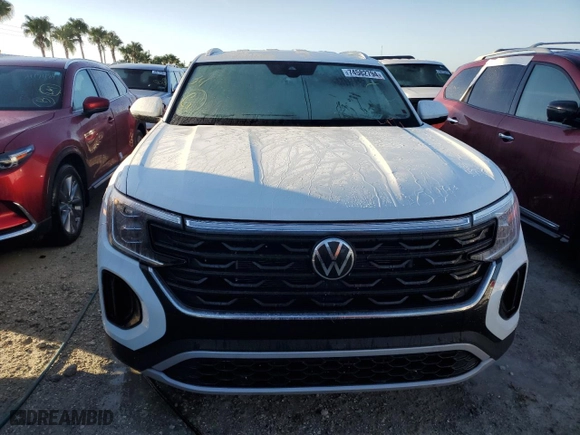 2024 Volkswagen Atlas Cross Sport 2.0T SE with VIN 1V2DE2CA8RC224596, listed as a Copart auction lot 74582794 with 0 mi miles and Salvage Title. Bid and sale history available at carsss.com. Image 5.