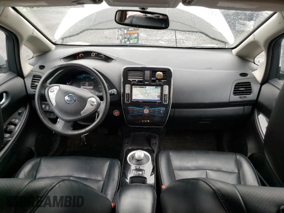2015 Nissan LEAF SV with VIN 1N4AZ0CP6FC324845, listed as a Copart auction lot 43324283 with 53,815 mi miles. Bid and sale history available at carsss.com. Image 8.