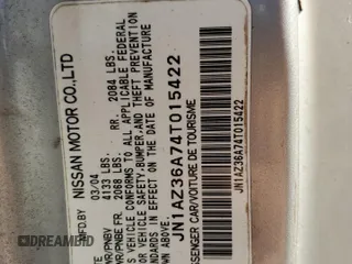 2004 Nissan 350Z Enthusiast z VIN JN1AZ36A74T015422, wystawiony jako Copart lot #77537194 z przebiegiem 147 466 mil mil oraz Nie do naprawy • Non repairable. Historia ofert i sprzedaży dostępna na DreamBid. Obrazek 13.