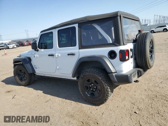 2018 Jeep Wrangler Unlimited Sport z VIN 1C4HJXDG0JW151905, wystawiony jako Copart lot #61935995 z przebiegiem 43 750 mil mil oraz Szkoda całkowita • Salvage title. Historia ofert i sprzedaży dostępna na DreamBid. Obrazek 2.