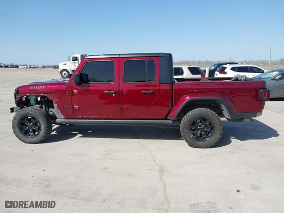 2021 Jeep Gladiator Willys with VIN 1C6HJTAG0ML536455, listed as a IAAI auction lot 41702393 with 90,644 mi miles. Bid and sale history available at carsss.com. Image 14.