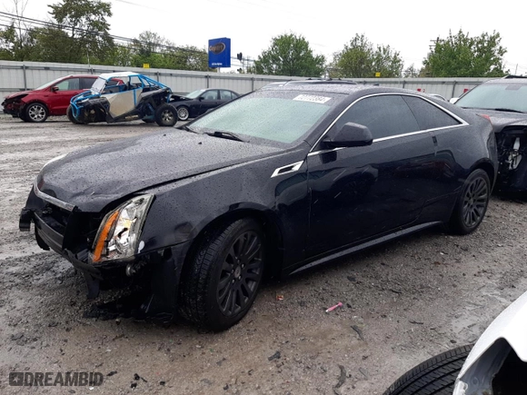 2011 Cadillac CTS Coupe Performance with VIN 1G6DL1ED5B0142375, listed as a Copart auction lot 72772384 with 64,717 mi miles and Salvage Title. Bid and sale history available at carsss.com. Image 1.