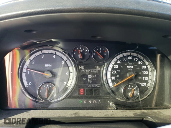 2012 Ram 1500 Sport with VIN 1C6RD7HT6CS188140, listed as a Copart auction lot 48506235 with 239,307 mi miles and Salvage title. Bid and sale history available at DreamBid. Image 9.