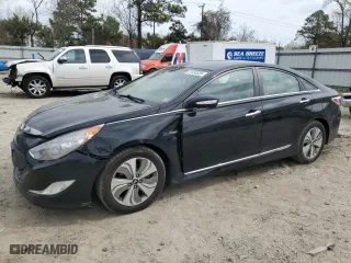 2013 Hyundai Sonata Hybrid with VIN KMHEC4A42DA092228, listed as a Copart auction lot 51450035 with 93,116 mi miles and Salvage Title. Bid and sale history available at carsss.com. Image 1.