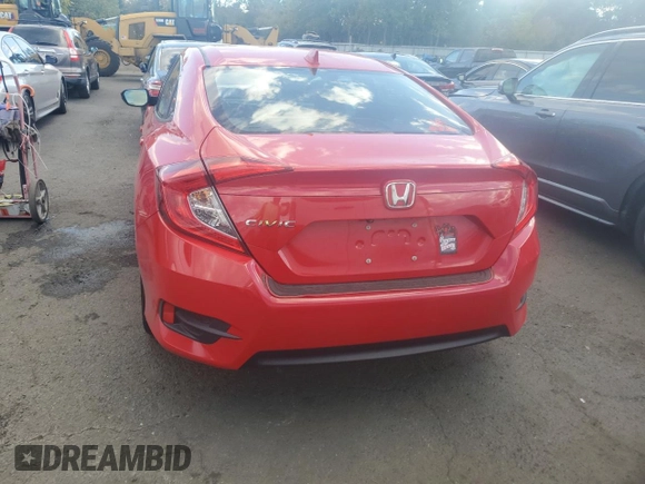 2018 Honda Civic EX with VIN 2HGFC2F74JH530701, listed as a Copart auction lot 74676554 with 69,624 mi miles and Salvage Title. Bid and sale history available at DreamBid. Image 6.