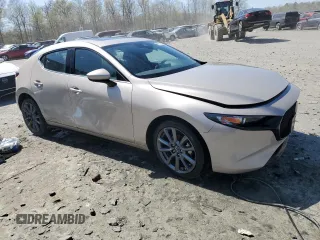 2023 Mazda 3 S Preferred with VIN JM1BPALM3P1610942, listed as a Copart auction lot 53460705 with Not Provided miles and Salvage Title. Bid and sale history available at DreamBid. Image 4.