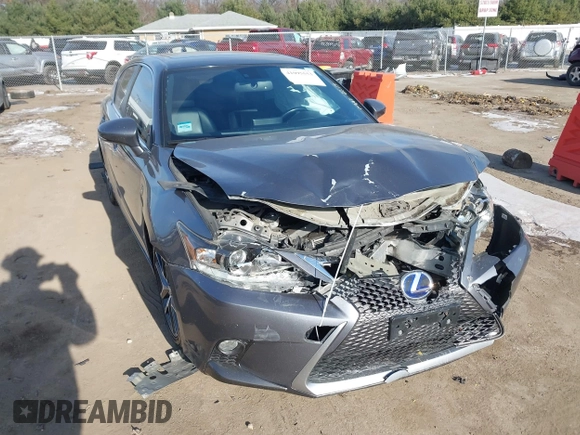 2015 Lexus CT 200h z VIN JTHKD5BH5F2224325, wystawiony jako IAAI lot #41095553 z przebiegiem 92 591 mil mil oraz . Historia ofert i sprzedaży dostępna na DreamBid. Obrazek 1.