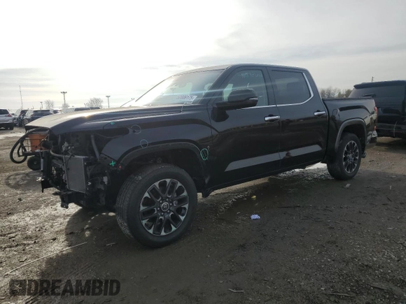 2023 Toyota Tundra Limited with VIN 5TFJA5DB9PX069197, listed as a Copart auction lot 52006175 with 7,396 mi miles and Salvage title. Bid and sale history available at DreamBid. Image 1.