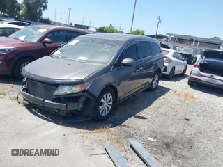 2014 Honda Odyssey EX-L с VIN 5FNRL5H62EB084528, выставлен на аукционе IAAI как лот 42443637 с пробегом 170 765 миль миль и . История ставок и продаж доступна на DreamBid. Изображение 2.