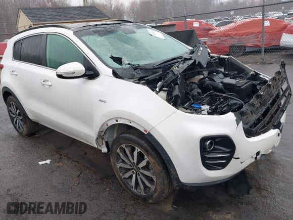 2019 Kia Sportage EX with VIN KNDPNCAC0K7534426, listed as a IAAI auction lot 41836292 with 68,524 mi miles. Bid and sale history available at carsss.com. Image 1.