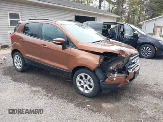 2018 Ford EcoSport SE with VIN MAJ3P1TEXJC229328, listed as a IAAI auction lot 42059911 with 27,531 mi miles. Bid and sale history available at carsss.com. Image 1.