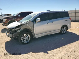 2014 Nissan Quest SV z VIN JN8AE2KP3E9100936, wystawiony jako Copart lot #46154645 z przebiegiem 129 084 mil mil oraz Szkoda całkowita • Salvage title. Historia ofert i sprzedaży dostępna na DreamBid. Obrazek 1.