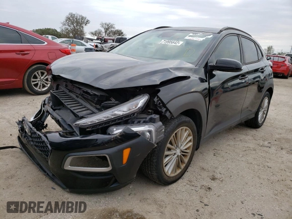2019 Hyundai Kona SEL with VIN KM8K22AA1KU208255, listed as a Copart auction lot 71995642 with 43,045 mi miles. Bid and sale history available at carsss.com. Image 1.
