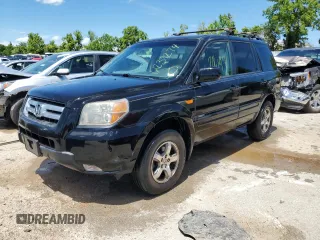 2007 Honda Pilot EX with VIN 5FNYF18427B008272, listed as a Copart auction lot 61237274 with 206,199 mi miles and Salvage Title. Bid and sale history available at carsss.com. Image 1.