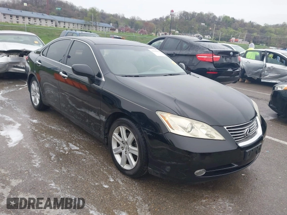 2009 Lexus ES 350 with VIN JTHBJ46G192320347, listed as a IAAI auction lot 41955969 with 140,711 mi miles. Bid and sale history available at carsss.com. Image 1.