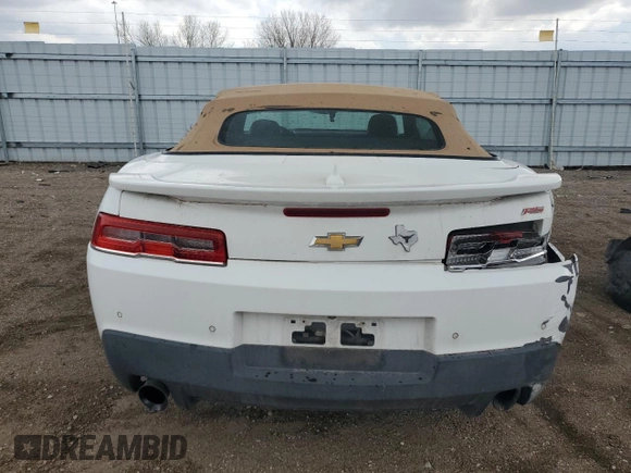 2014 Chevrolet Camaro LT with VIN 2G1FC3D39E9181306, listed as a Copart auction lot 54545255 with 112,057 mi miles and Salvage title. Bid and sale history available at DreamBid. Image 6.