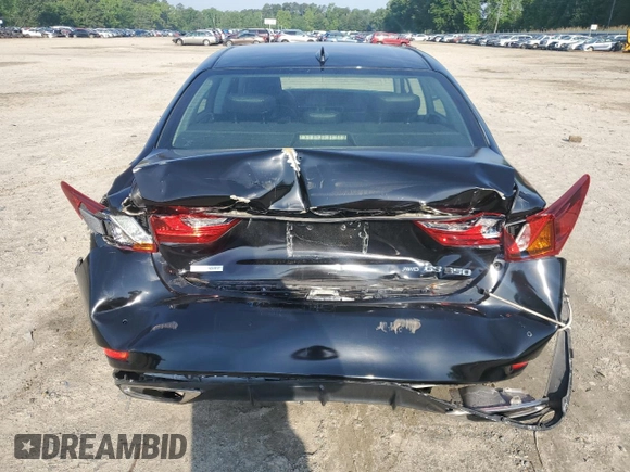 2015 Lexus GS 350 with VIN JTHCE1BL1FA002725, listed as a Copart auction lot 57099205 with 24,663 mi miles and Salvage title. Bid and sale history available at DreamBid. Image 6.
