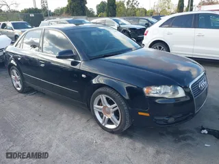 2007 Audi A4 2.0T with VIN WAUAF78E07A063080, listed as a IAAI auction lot 41896271 with 228,307 mi miles. Bid and sale history available at carsss.com. Image 1.