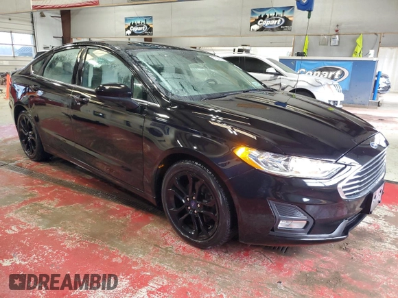 2020 Ford Fusion SE with VIN 3FA6P0HD7LR186076, listed as a Copart auction lot 51582885 with 93,021 mi miles and Salvage Title. Bid and sale history available at DreamBid. Image 4.
